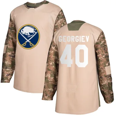 Authentic Alexandar Georgiev Camo Buffalo Sabres Veterans Day Practice Jersey - Youth