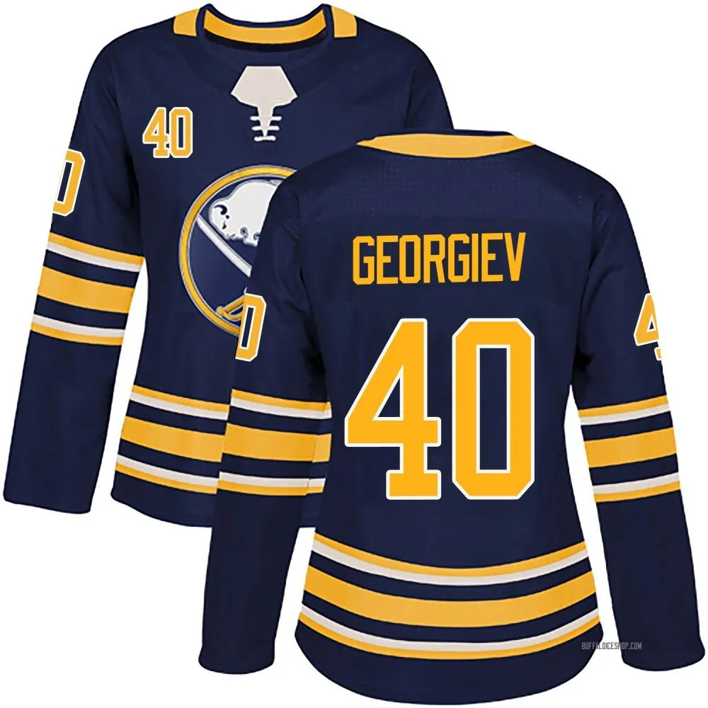 Authentic Alexandar Georgiev Navy Buffalo Sabres Home Jersey - Women's