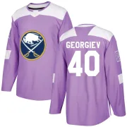 Authentic Alexandar Georgiev Purple Buffalo Sabres Fights Cancer Practice Jersey - Youth