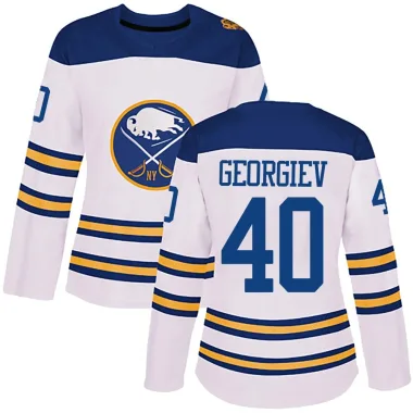 Authentic Alexandar Georgiev White Buffalo Sabres 2018 Winter Classic Jersey - Women's