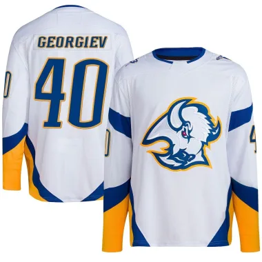 Authentic Alexandar Georgiev White Buffalo Sabres Reverse Retro 2.0 Jersey - Men's