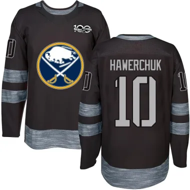 Authentic Dale Hawerchuk Black Buffalo Sabres 1917-2017 100th Anniversary Jersey - Men's