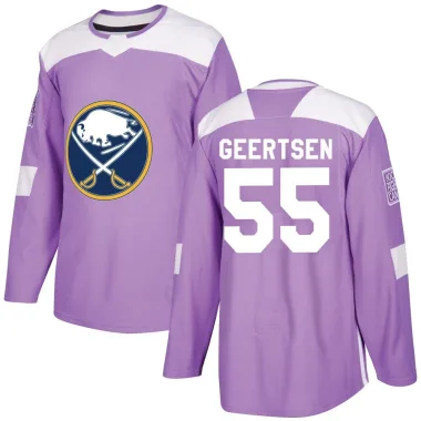 Authentic Mason Geertsen Purple Buffalo Sabres Fights Cancer Practice Jersey - Youth