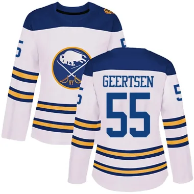 Authentic Mason Geertsen White Buffalo Sabres 2018 Winter Classic Jersey - Women's