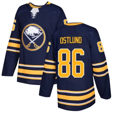 Authentic Noah Ostlund Navy Buffalo Sabres Home Jersey - Youth