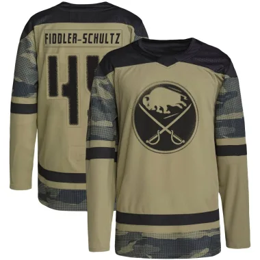 Authentic Riley Fiddler-Schultz Camo Buffalo Sabres Military Appreciation Practice Jersey - Youth