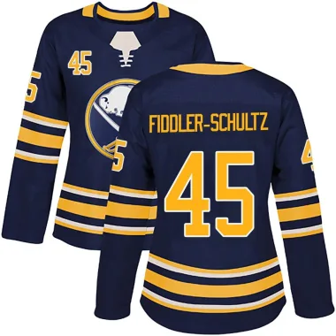 Authentic Riley Fiddler-Schultz Navy Buffalo Sabres Home Jersey - Women's