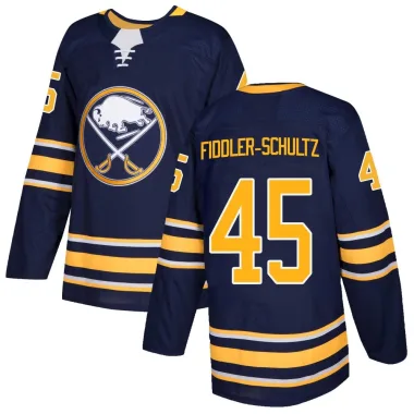 Authentic Riley Fiddler-Schultz Navy Buffalo Sabres Home Jersey - Youth