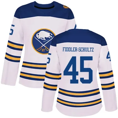 Authentic Riley Fiddler-Schultz White Buffalo Sabres 2018 Winter Classic Jersey - Women's