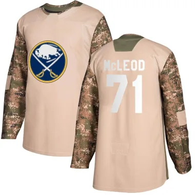 Authentic Ryan McLeod Camo Buffalo Sabres Veterans Day Practice Jersey - Youth