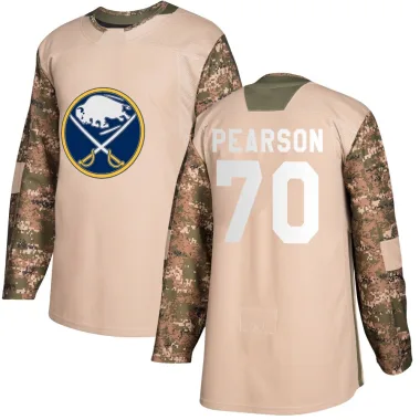 Authentic Tanner Pearson Camo Buffalo Sabres Veterans Day Practice Jersey - Youth