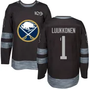 Authentic Ukko-Pekka Luukkonen Black Buffalo Sabres 1917-2017 100th Anniversary Jersey - Men's