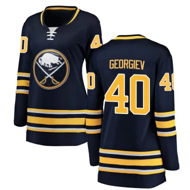 Breakaway Alexandar Georgiev Navy Blue Buffalo Sabres Home Jersey - Women's
