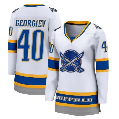 Breakaway Alexandar Georgiev White Buffalo Sabres 2020/21 Special Edition Jersey - Women's