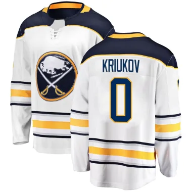 Breakaway Artem Kriukov White Buffalo Sabres Away Jersey - Men's