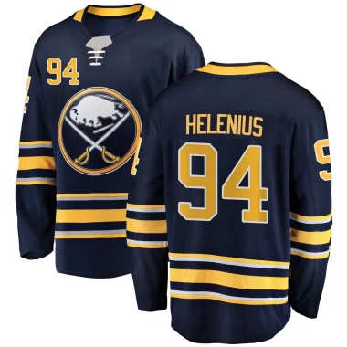 Breakaway Konsta Helenius Navy Blue Buffalo Sabres Home Jersey - Men's