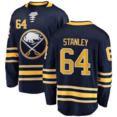 Breakaway Logan Stanley Navy Blue Buffalo Sabres Home Jersey - Youth