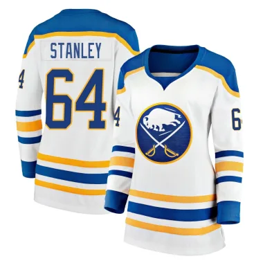 Breakaway Logan Stanley White Buffalo Sabres Away Premier Jersey - Women's