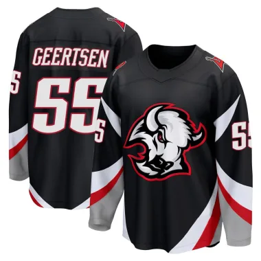 Breakaway Mason Geertsen Black Buffalo Sabres Alternate Jersey - Youth