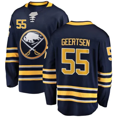 Breakaway Mason Geertsen Navy Blue Buffalo Sabres Home Jersey - Youth