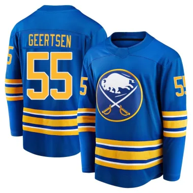 Breakaway Mason Geertsen Royal Buffalo Sabres Premier Home Jersey - Youth