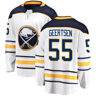 Breakaway Mason Geertsen White Buffalo Sabres Away Jersey - Men's
