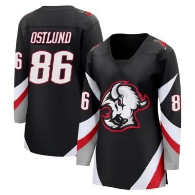 Breakaway Noah Ostlund Black Buffalo Sabres Alternate Jersey - Women's
