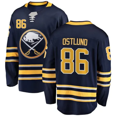 Breakaway Noah Ostlund Navy Blue Buffalo Sabres Home Jersey - Youth