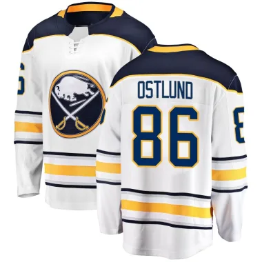 Breakaway Noah Ostlund White Buffalo Sabres Away Jersey - Men's