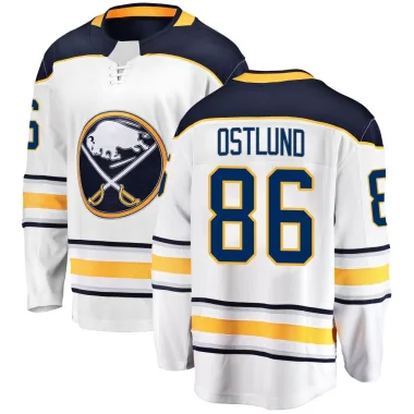Breakaway Noah Ostlund White Buffalo Sabres Away Jersey - Youth