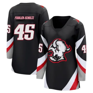 Breakaway Riley Fiddler-Schultz Black Buffalo Sabres Alternate Jersey - Women's