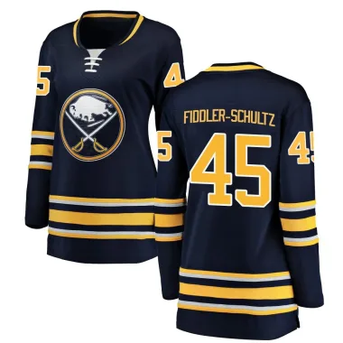 Breakaway Riley Fiddler-Schultz Navy Blue Buffalo Sabres Home Jersey - Women's