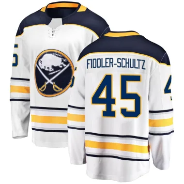 Breakaway Riley Fiddler-Schultz White Buffalo Sabres Away Jersey - Youth