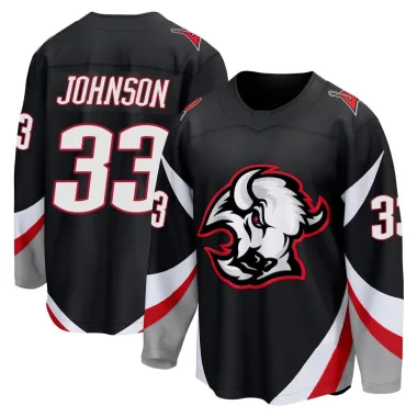 Breakaway Ryan Johnson Black Buffalo Sabres Alternate Jersey - Youth