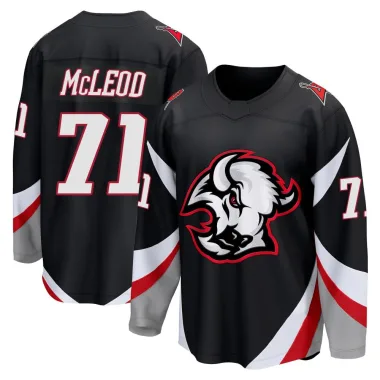 Breakaway Ryan McLeod Black Buffalo Sabres Alternate Jersey - Men's