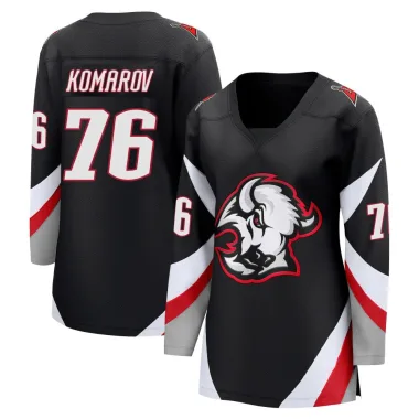 Breakaway Vsevolod Komarov Black Buffalo Sabres Alternate Jersey - Women's