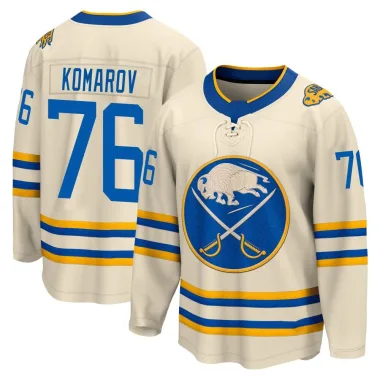 Breakaway Vsevolod Komarov Cream Buffalo Sabres 2022 Heritage Classic Jersey - Men's