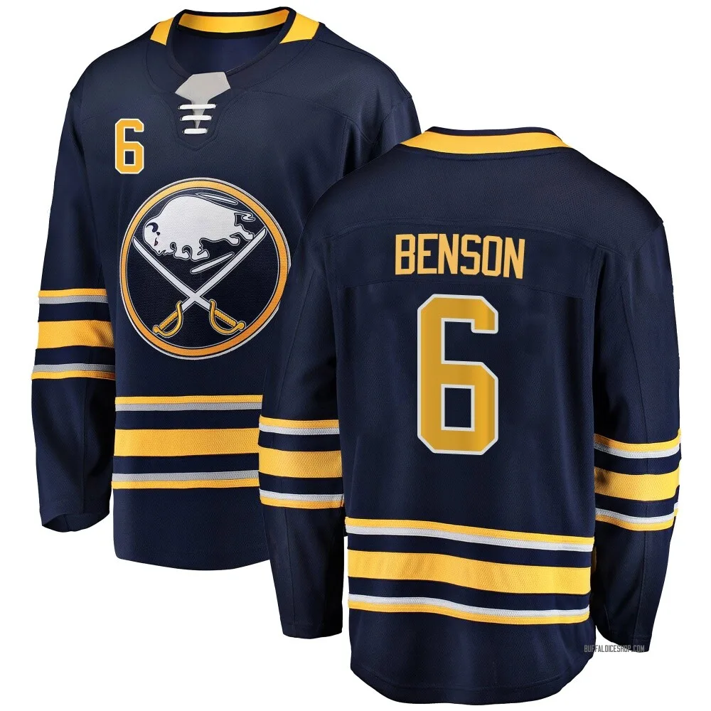 Breakaway Zach Benson Navy Blue Buffalo Sabres Home Jersey - Men's