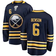 Breakaway Zach Benson Navy Blue Buffalo Sabres Home Jersey - Men's