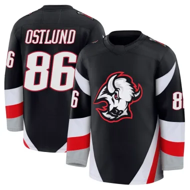 Premium Noah Ostlund Black Buffalo Sabres Alternate Jersey - Youth