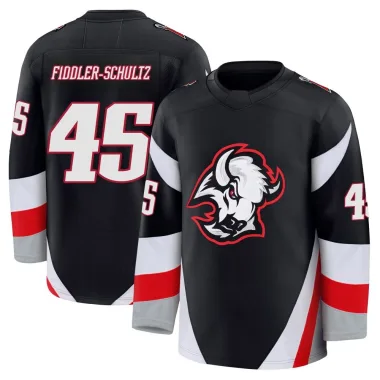 Premium Riley Fiddler-Schultz Black Buffalo Sabres Alternate Jersey - Youth