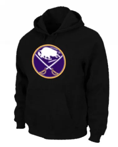Black Buffalo Sabres Pullover Hoodie - - Men's