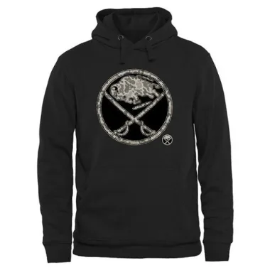 Black Buffalo Sabres Rink Warrior Pullover Hoodie - Men's